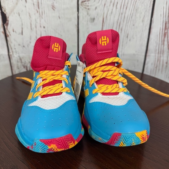 ADIDAS JAMES HARDEN STEPBACK Kids Colorful Athletic Shoes Limited Edition 6Y NWT - Picture 14 of 16